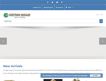 Tablet Screenshot of everythingdinosaur.com
